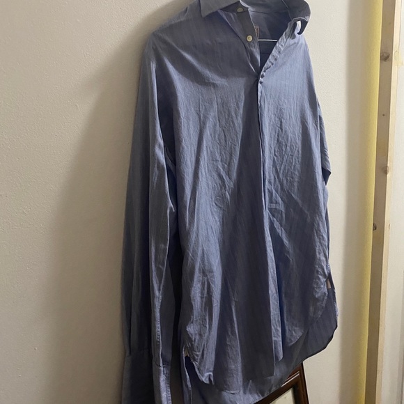 Pink Thomas London 15 1/2 blue with checker - Picture 1 of 2